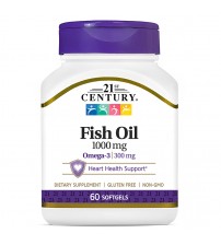 Омега 3 21st Century Omega-3 Fish Oil 1000mg 60caps